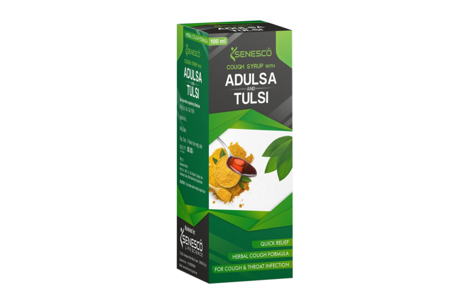 ADULSA & TULSI AYURVEDIC COUGH SYRUP