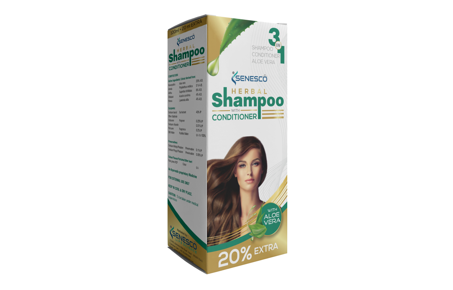 SENESCO 3 IN 1 HERBAL SHAMPOO