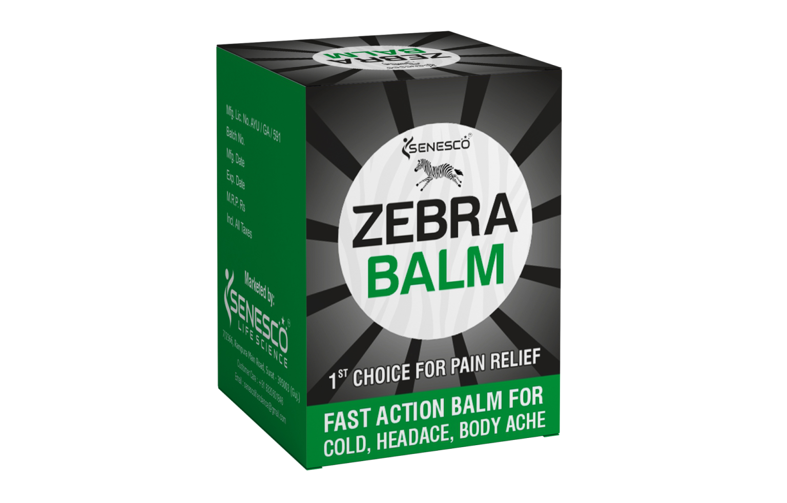 ZEBRA PAIN BALM